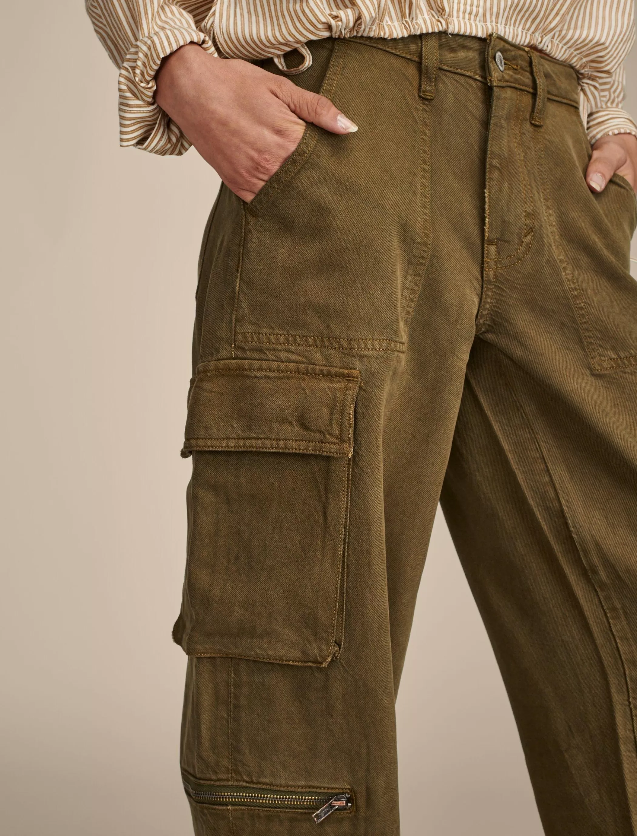 cargo_denim_jean_3.webp Lucky Brand Pants | Jeans*cargo denim jean dark olive
