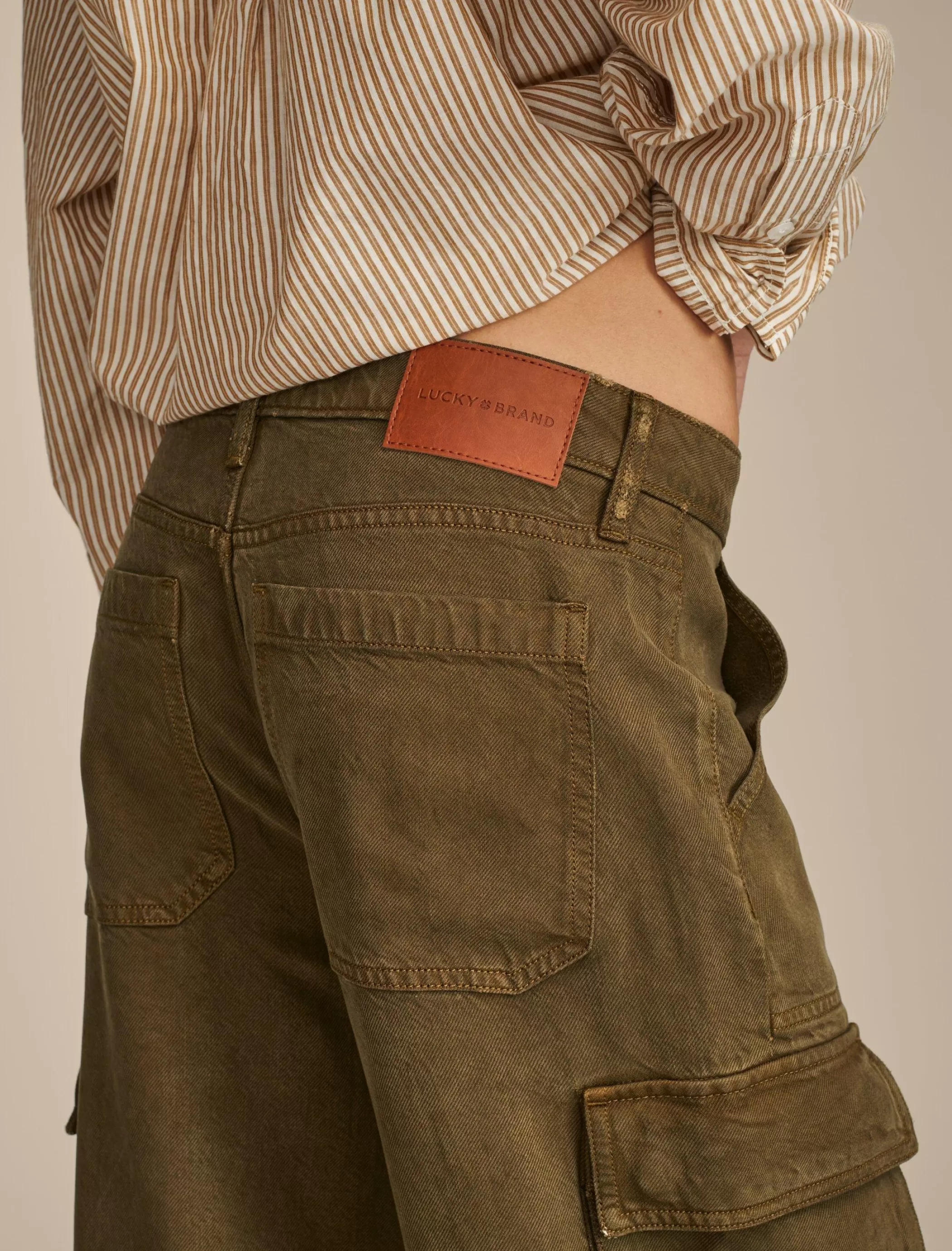cargo_denim_jean_4.webp Lucky Brand Pants | Jeans*cargo denim jean dark olive