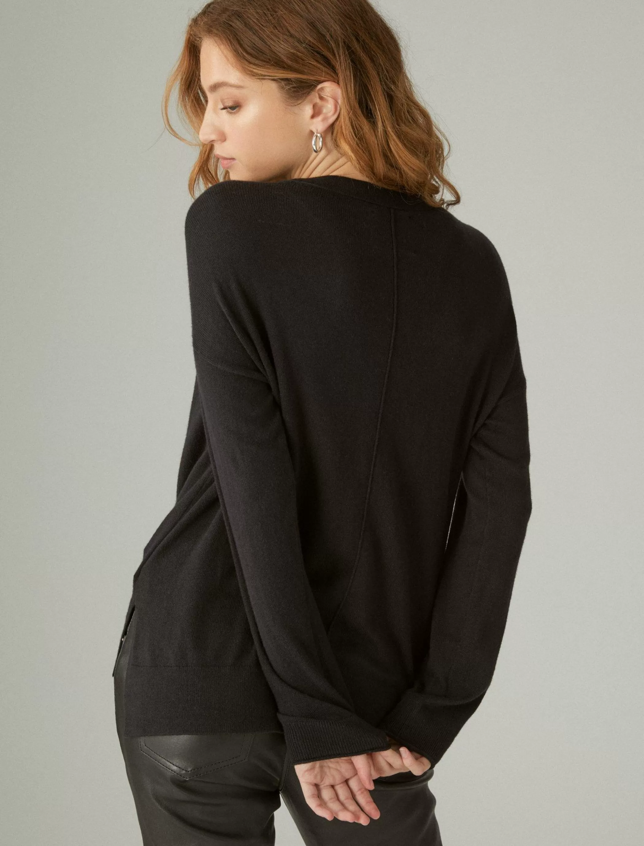 cloud_soft_relaxed_cardigan_3.webp Lucky Brand Sweaters & Sweatshirts*cloud soft relaxed cardigan jet black