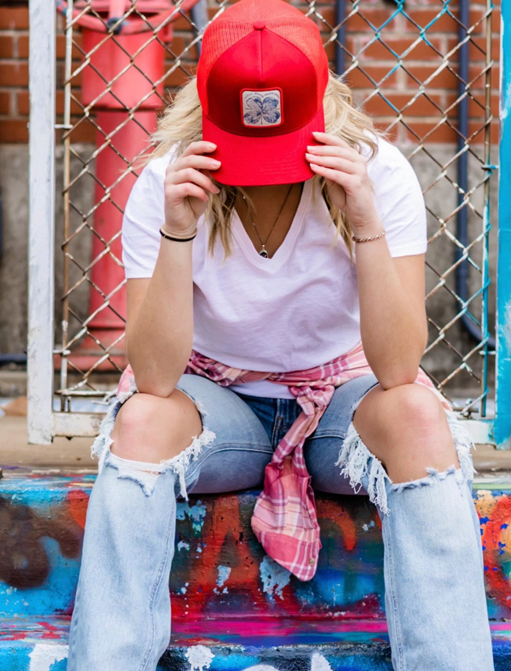 clover_patch_trucker_hat_5.webp Lucky Brand Hats*clover patch trucker hat dark red