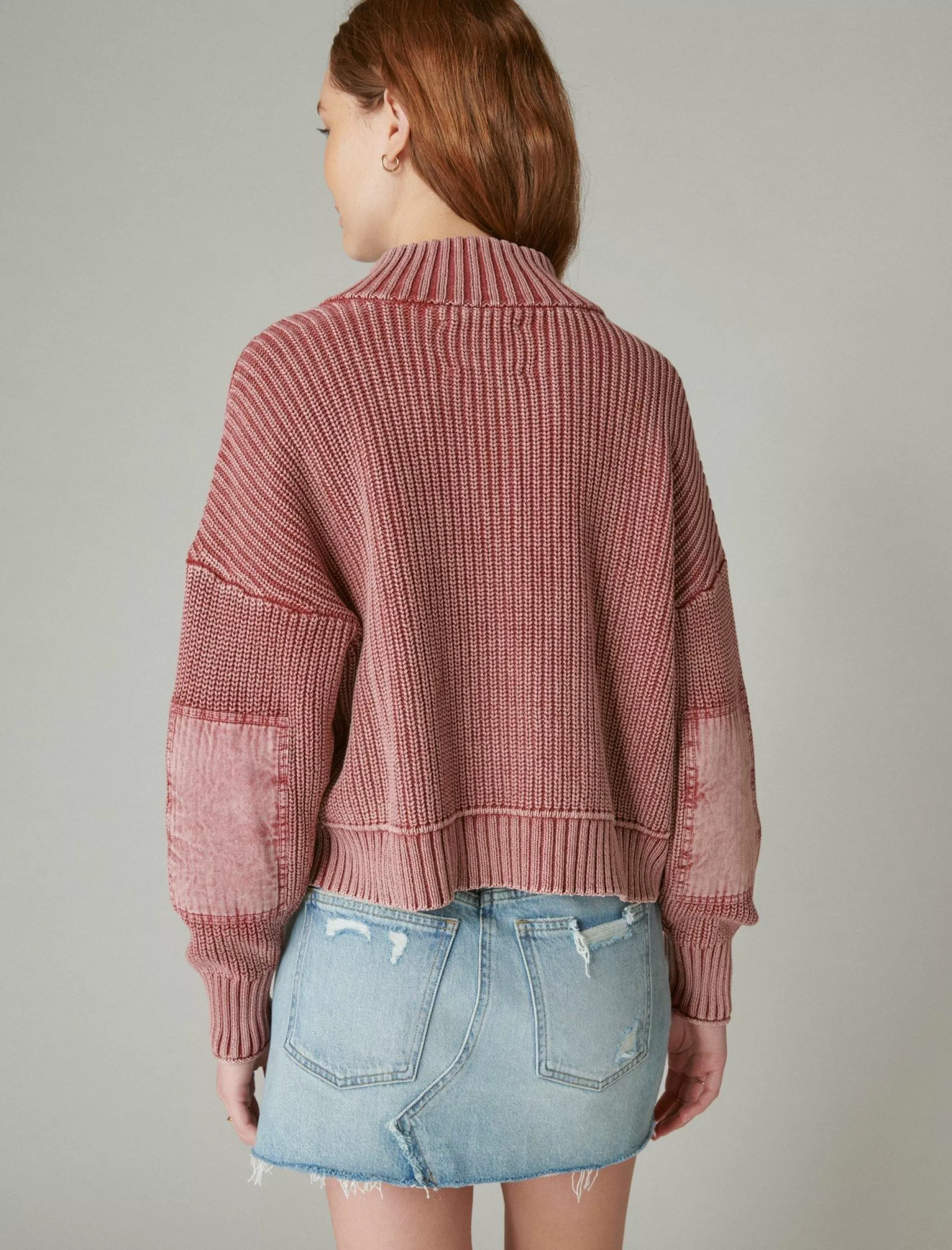 collared_elbow_patch_pullover_sweater_3.webp Lucky Brand Sweaters & Sweatshirts*collared elbow patch pullover sweater apple butter heavy acid washed