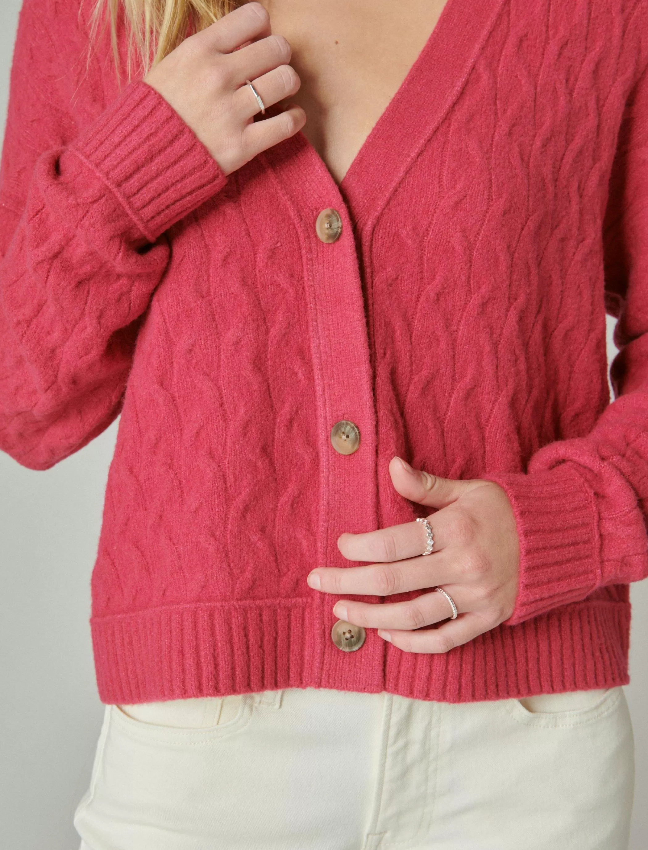 cozy_cable_stitch_cardigan_3.webp Lucky Brand Sweaters & Sweatshirts*cozy cable stitch cardigan red bud