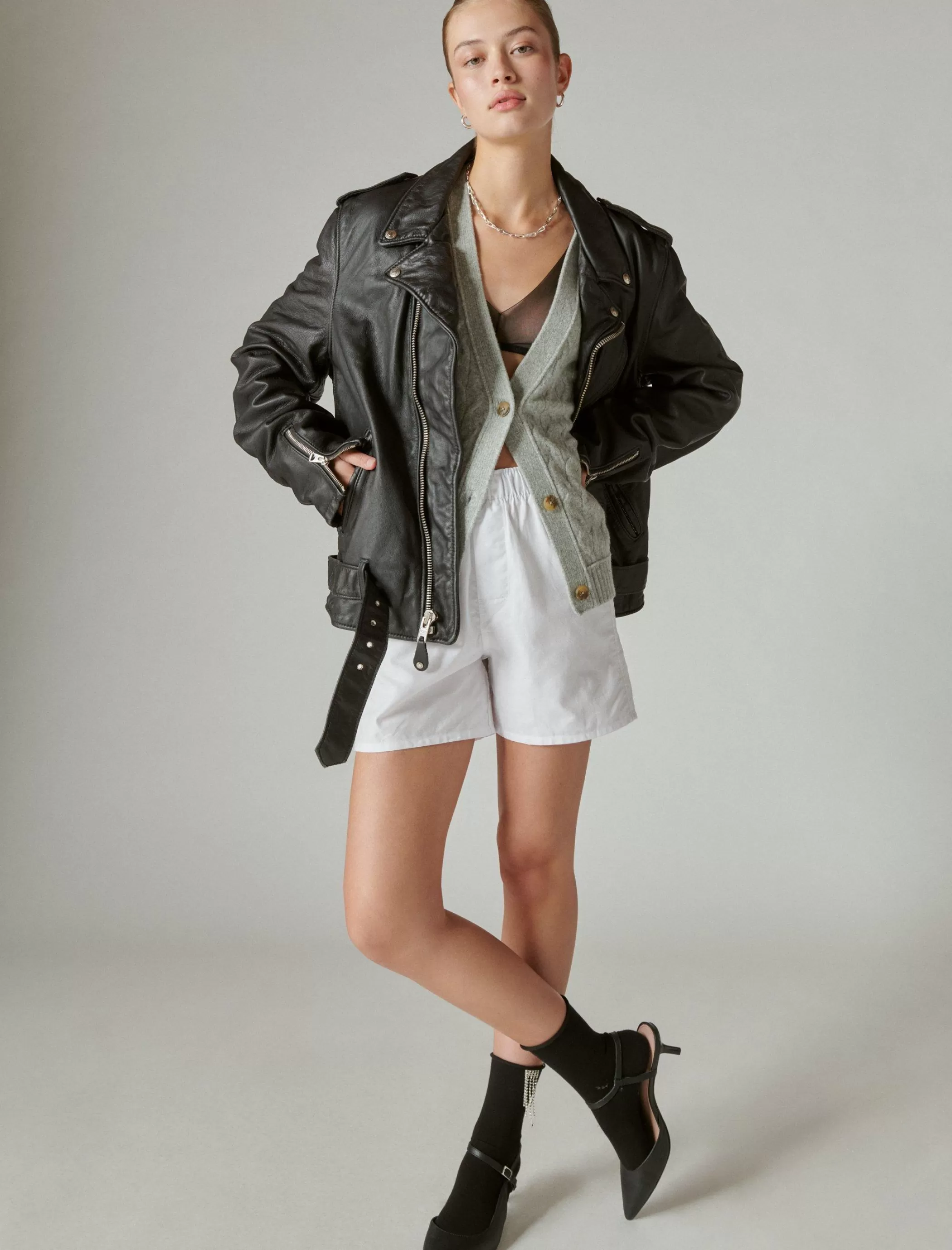 cozy_cable_stitch_cardigan_4.webp Lucky Brand Sweaters & Sweatshirts*cozy cable stitch cardigan light heather gray