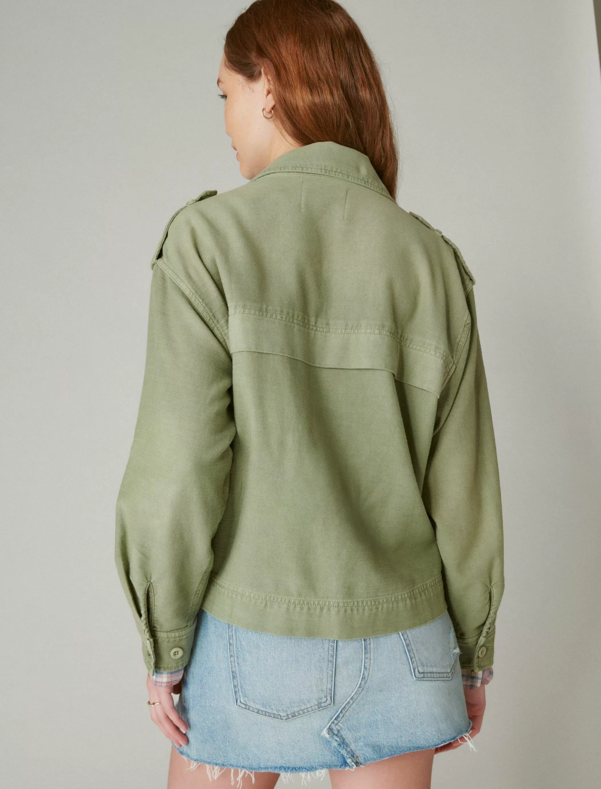 cropped_twill_utility_jacket_2.webp Lucky Brand Jackets & Outerwear*cropped twill utility jacket olive