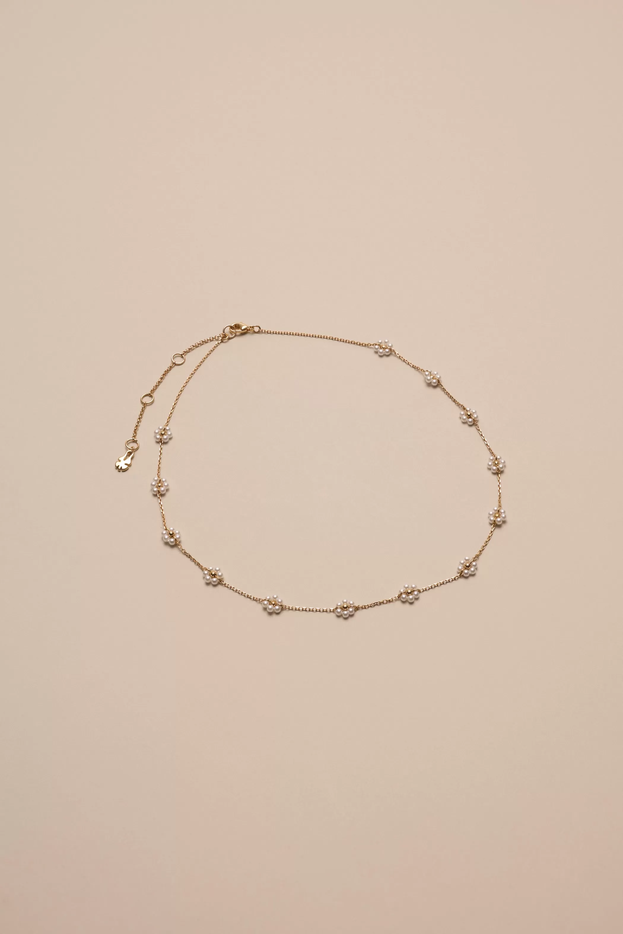 Lucky Brand Jewelry*daisy pearl chain necklace gold