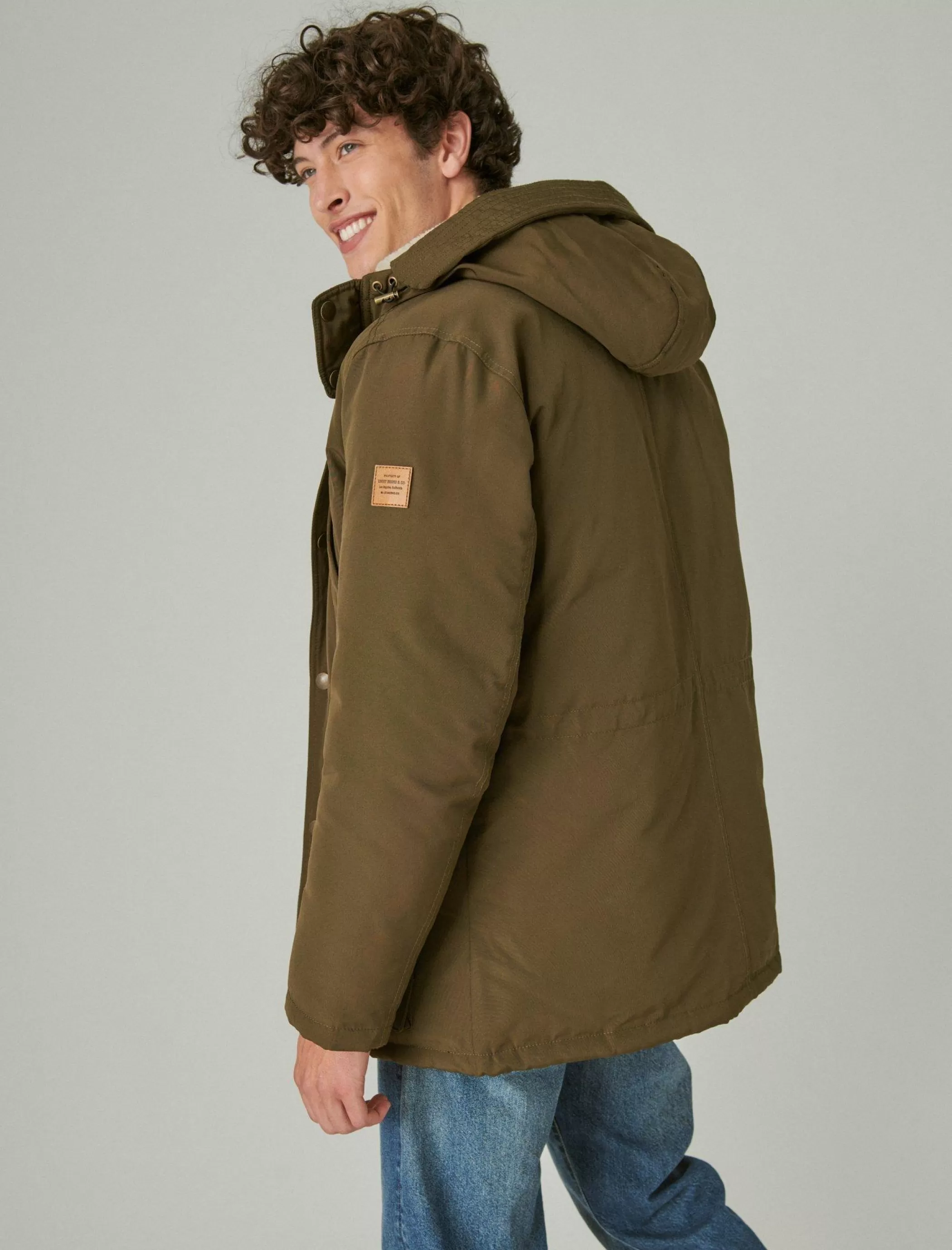 faux_shearling_lined_hooded_parka_3.webp Lucky Brand Jackets & Outerwear*faux shearling lined hooded parka olive