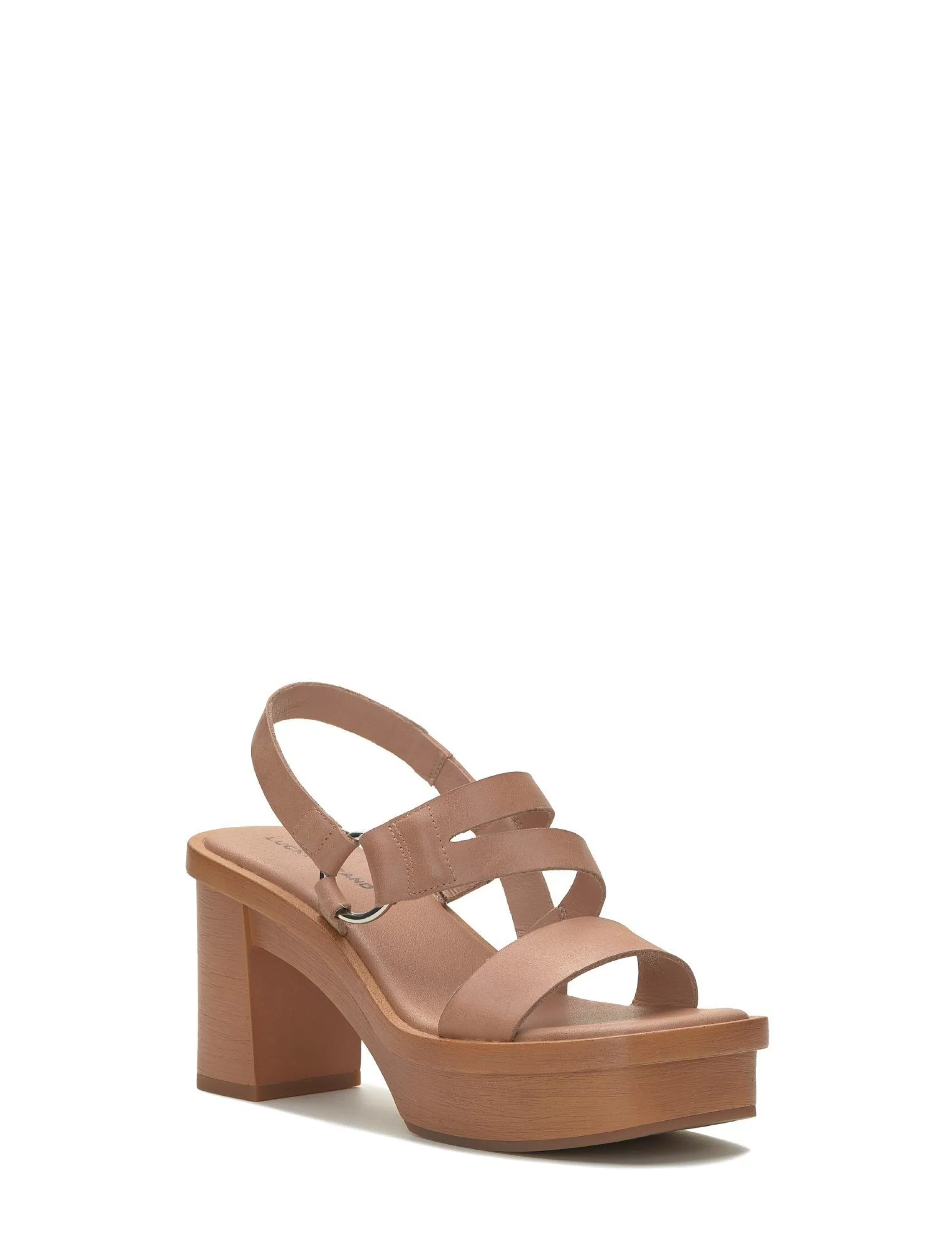 Lucky Brand Shoes*marselina block heel open brown/rust