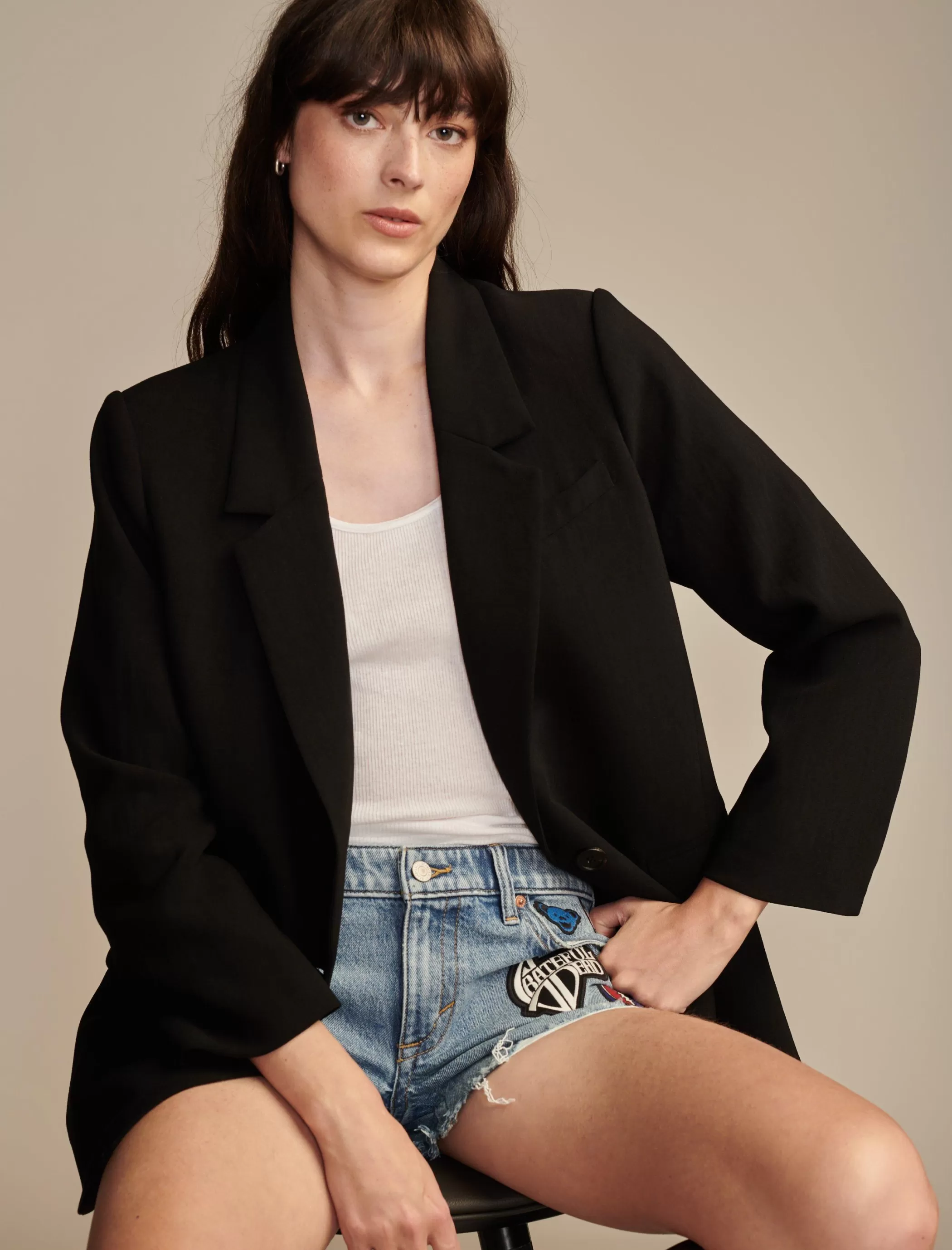 Lucky Brand Jackets & Outerwear*oversize blazer black