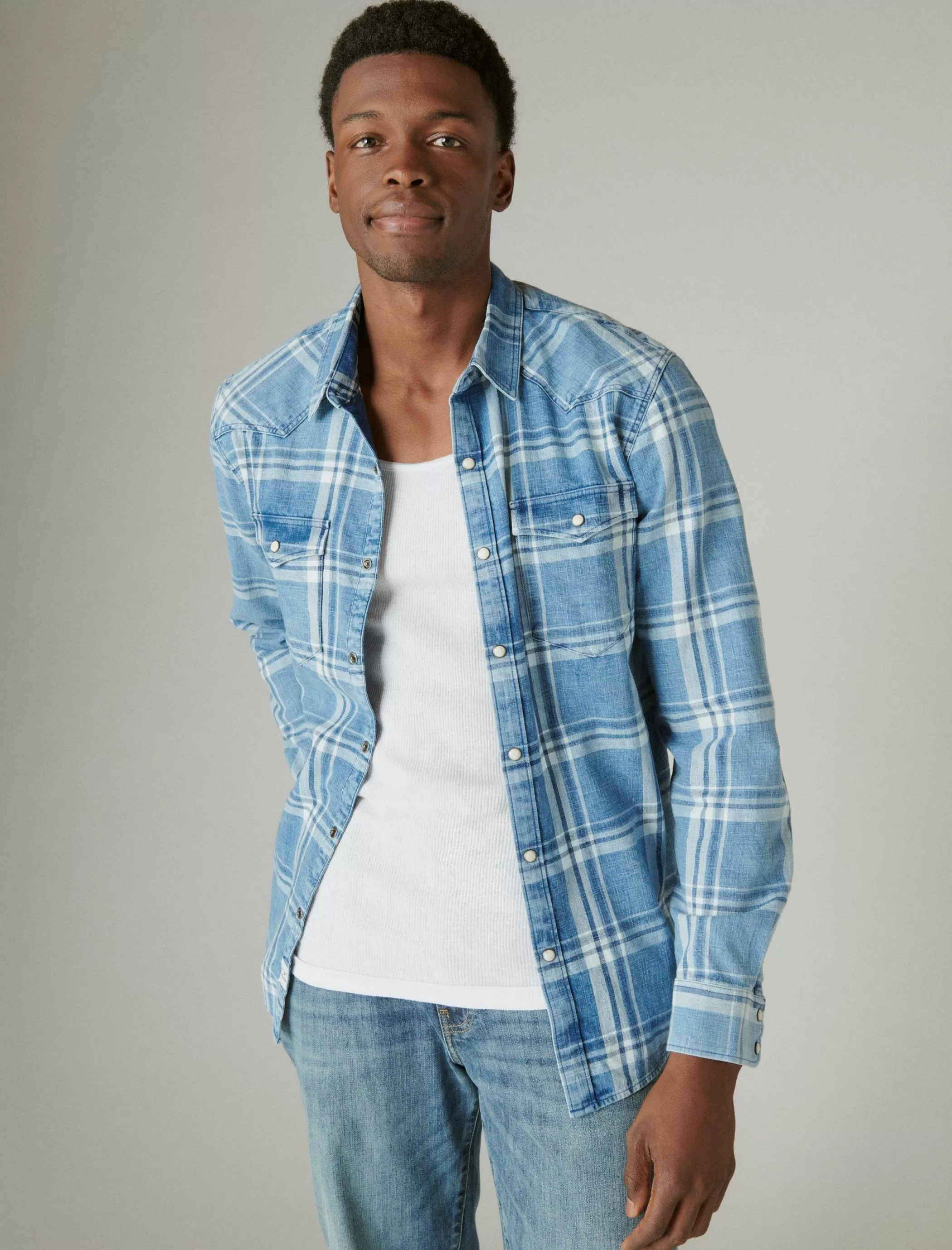plaid_indigo_western_shirt_1-2.webp Lucky Brand Button-Downs*plaid indigo western shirt indigo plaid