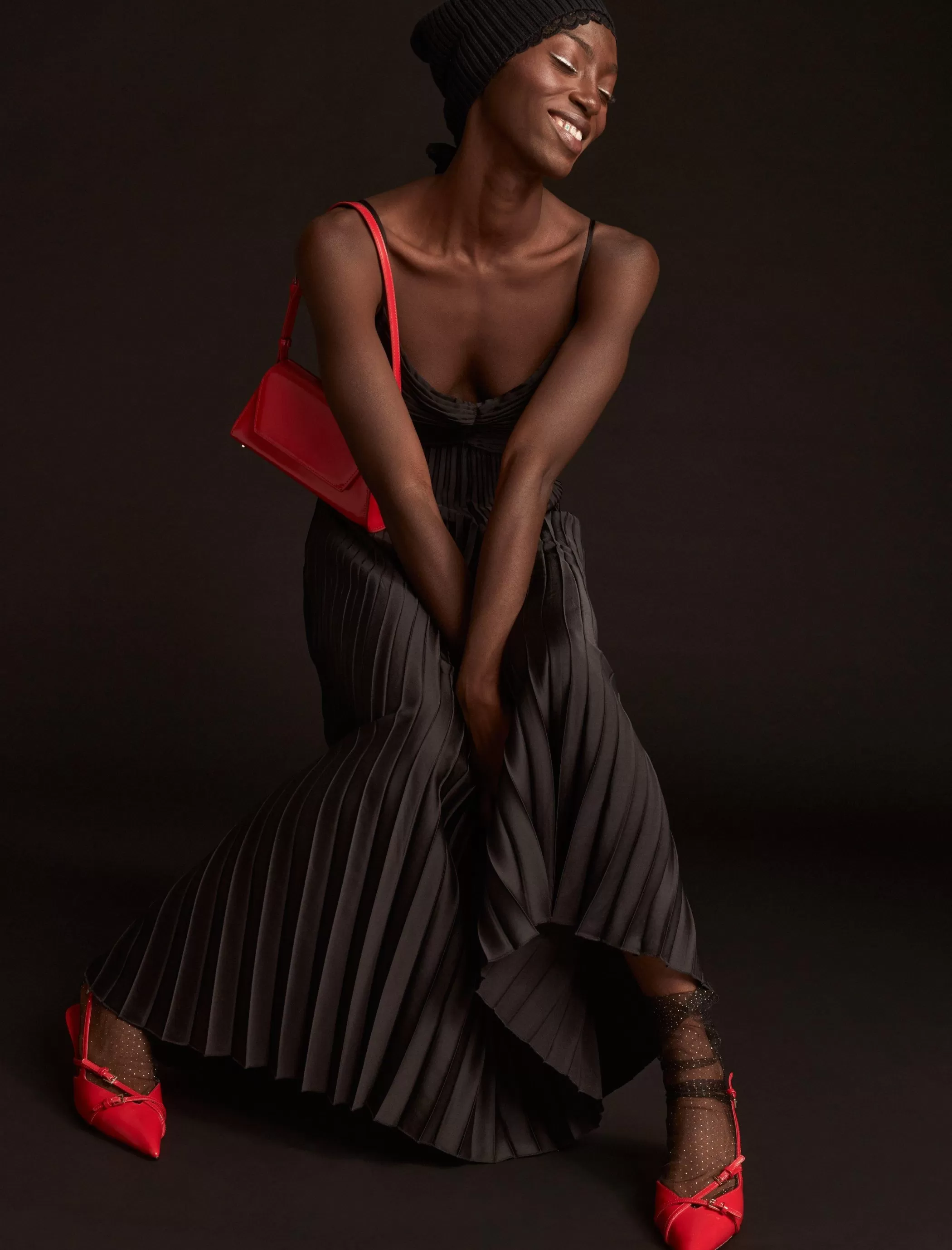 pleated_midi_dress_2.webp Lucky Brand Dresses*pleated midi dress black