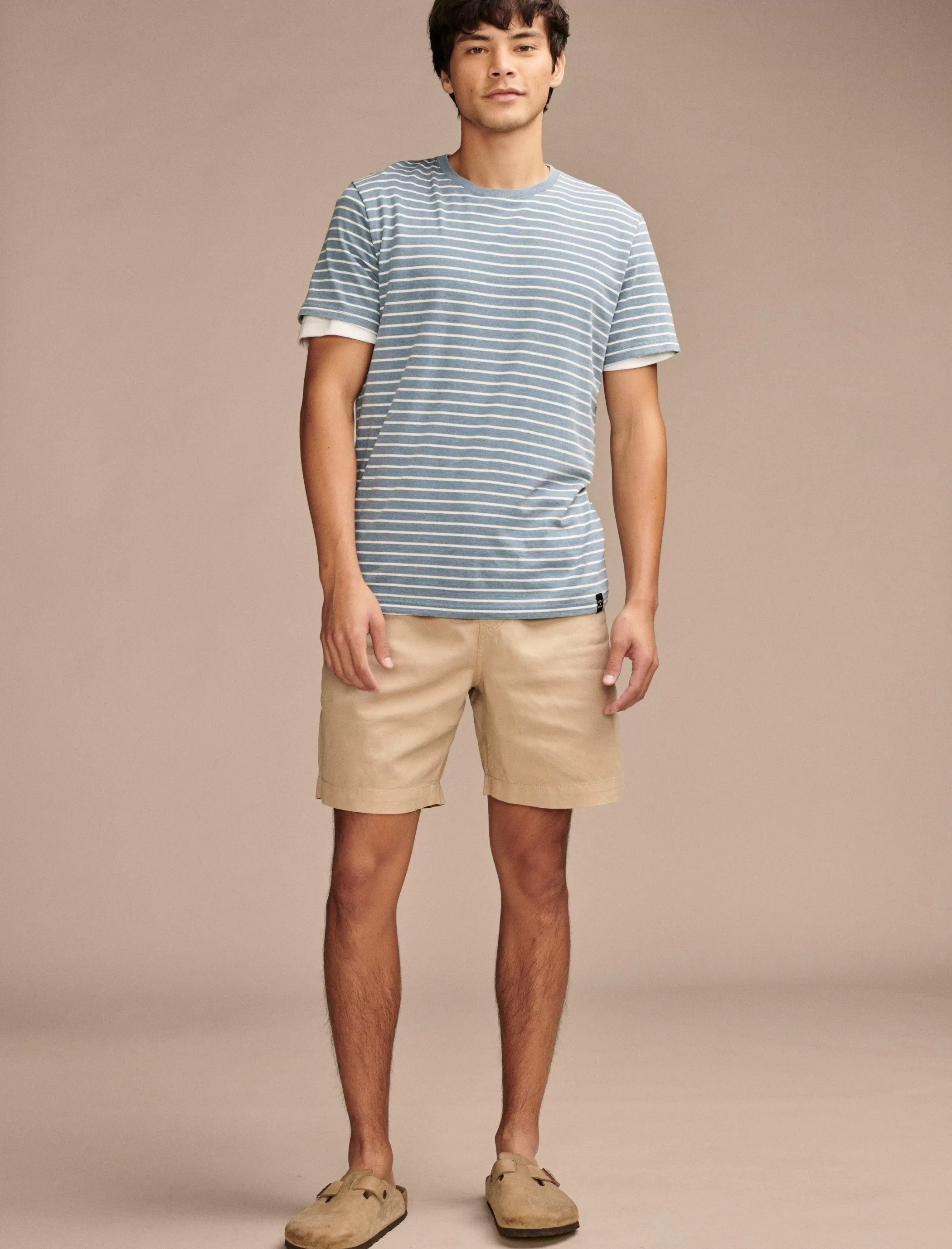 Lucky Brand Shorts*7"pull up linen short aluminum