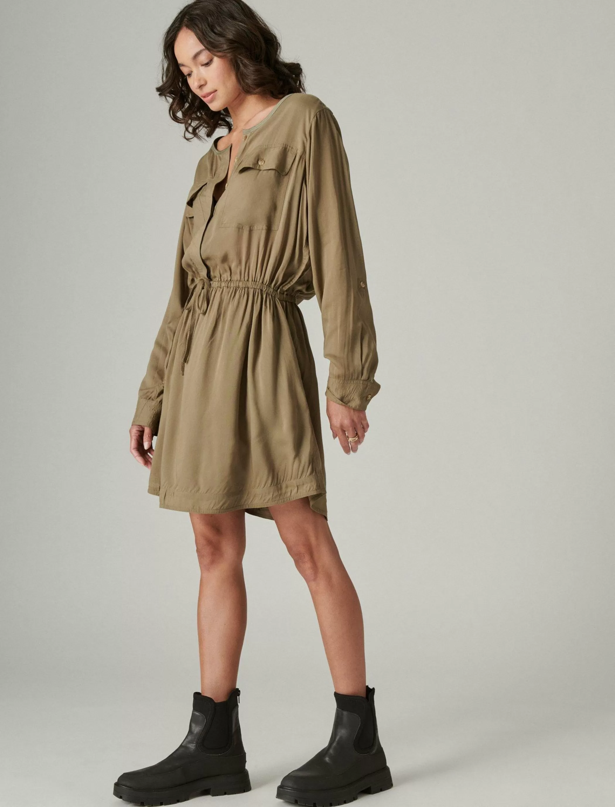 relaxed_surplus_shirtdress_2-1.webp Lucky Brand Dresses*relaxed surplus shirtdress olive