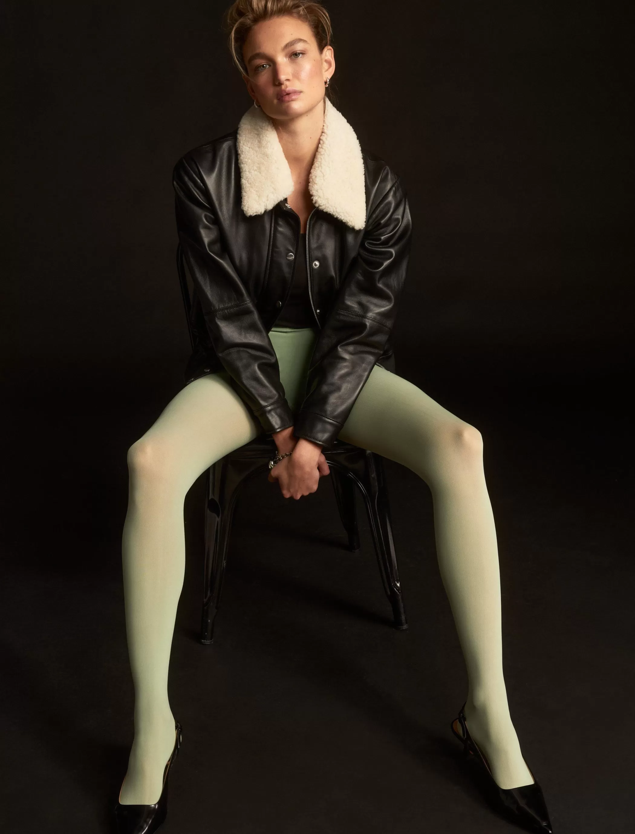 shearling_collar_leather_bomber_jacket_4.webp Lucky Brand Jackets & Outerwear*shearling collar leather bomber jacket black