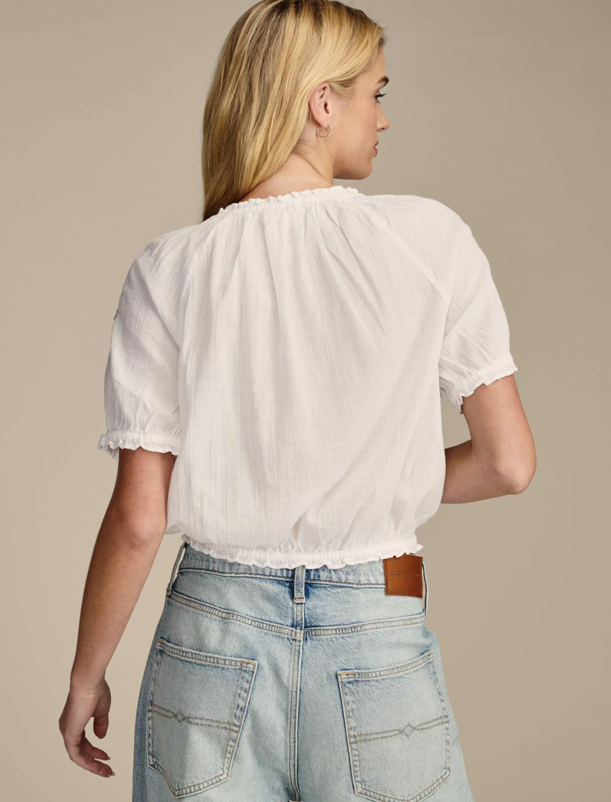 short_sleeve_geo_embroidered_peasant_top_2.webp Lucky Brand Blouses*short sleeve geo embroidered peasant top bright white
